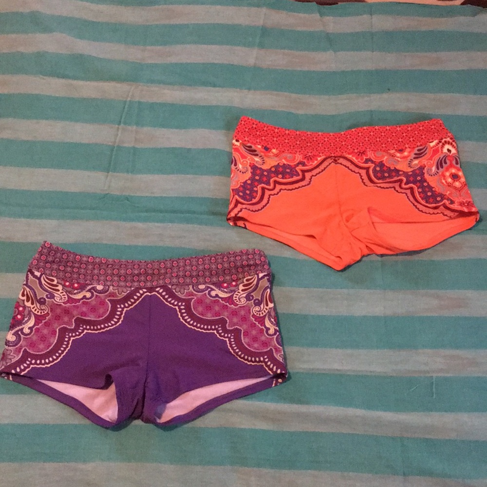 Bundle of Prana Swim Short Bottoms Paisley